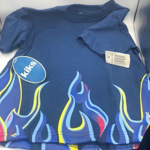 Boys Kiks Brand Flame Design